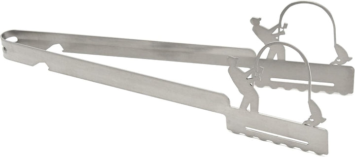 Grillzange Motiv Angler, spülmaschinengeeignet, Geschenkidee, Männergeschenk, Geschenk für Angler