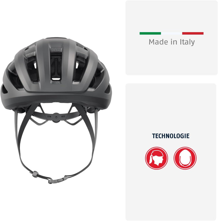 ABUS Rennradhelm PowerDome MIPS - leichter Fahrradhelm mit cleverem Belüftungssystem und Aufprallsch