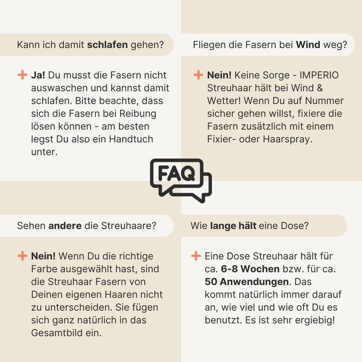 IMPERIO Streuhaar zur Haarverdichtung & vollem Haar in Sekunden. Schütthaar für einen authentischen