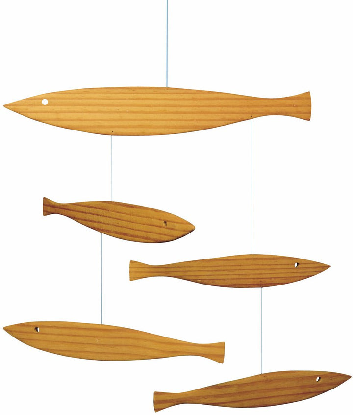 Flensted Mobiles Floating Fish pine 27x37cm