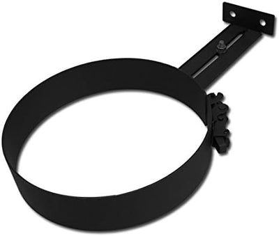Rohrhalter Halter Ofenrohr Rauchrohr 150 mm Schwarz Halterung