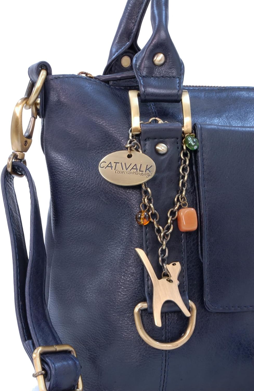 Catwalk Collection Handbags - Leder - Umhängetasche/Handtasche - Handtasche mit Schultergurt/Schulte