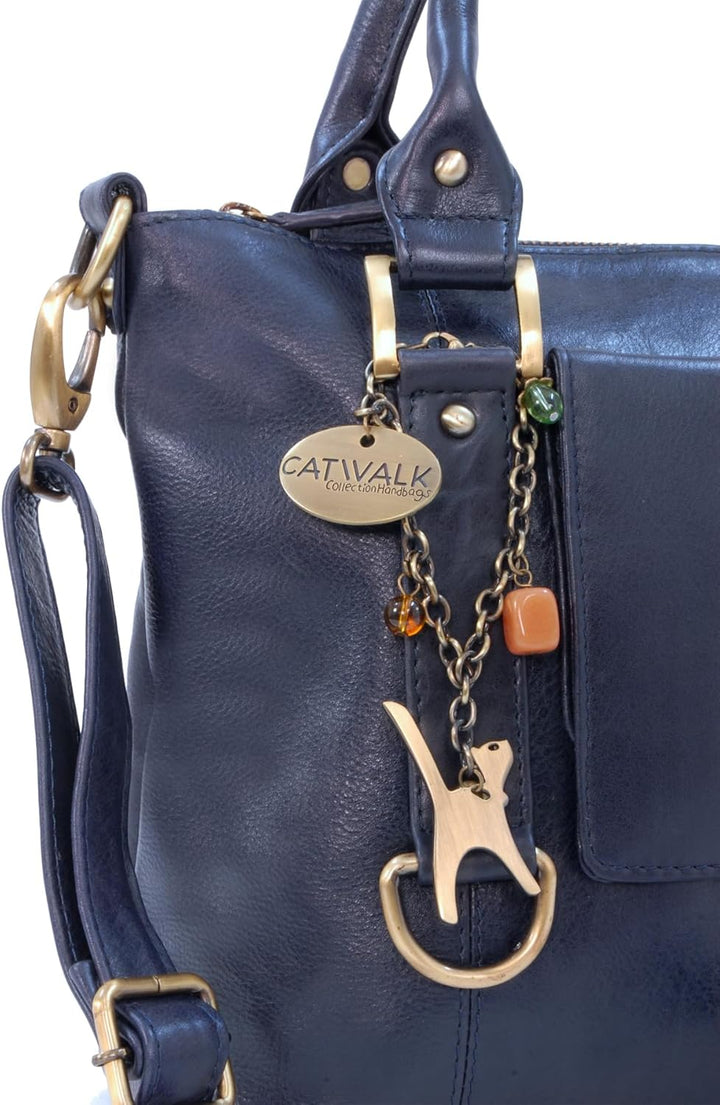 Catwalk Collection Handbags - Leder - Umhängetasche/Handtasche - Handtasche mit Schultergurt/Schulte