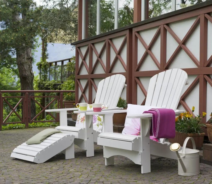 Original Dream-Chairs since 2007 Adirondack Footrest Comfort de Luxe in weiss