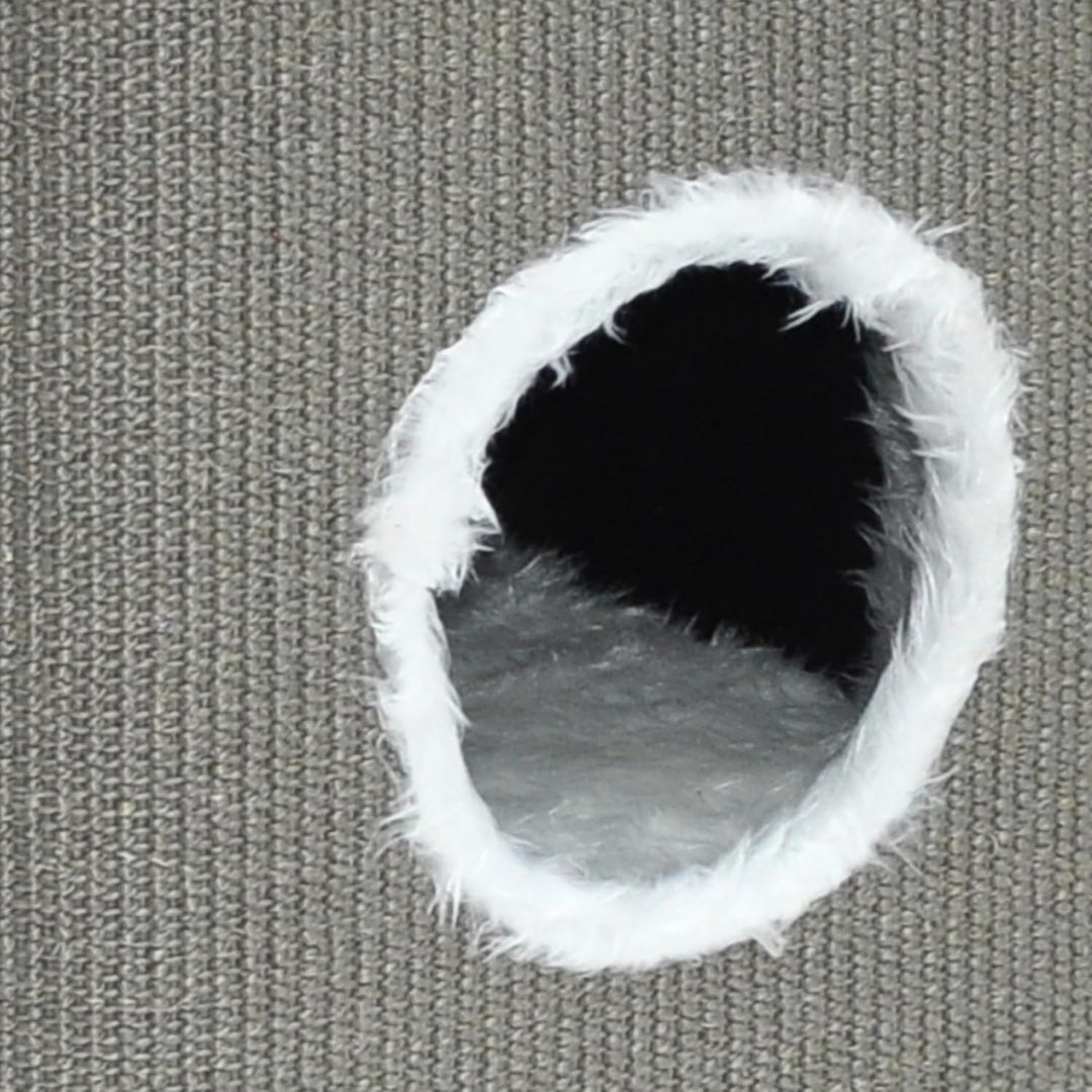 nanook Kratztonne Kratzbaum Katzenkratzbaum Toni für Katzen, 74 cm, robust und stabil, mit 2 Höhlen,