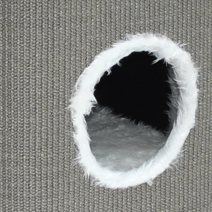 nanook Kratztonne Kratzbaum Katzenkratzbaum Toni für Katzen, 74 cm, robust und stabil, mit 2 Höhlen,