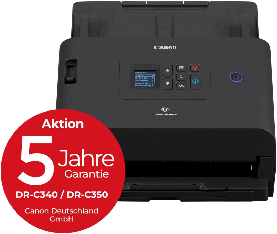 Canon Scanner imageFORMULA DR-S250N| Dokumentenscanner mit Web-Scan Funktion | Duplex Scanner mit Ei