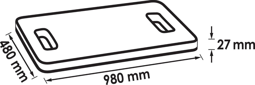 VIGOR Mechaniker-Matte (grosse Liegefläche, hochwertiger Schaumstoff) V2338-XL