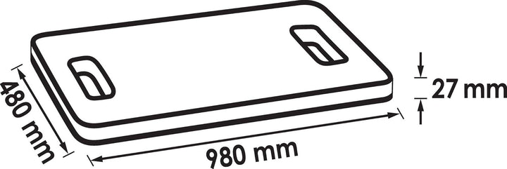 VIGOR Mechaniker-Matte (grosse Liegefläche, hochwertiger Schaumstoff) V2338-XL