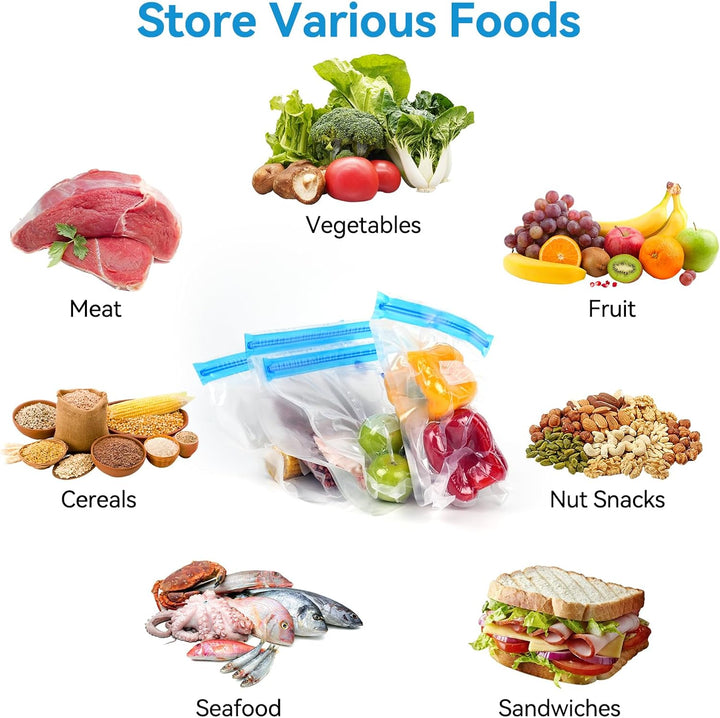 15 Wiederverwendbare BPA-freie Sous Vide Vakuumierbeutel in verschiedenen Grössen, passend für Jede