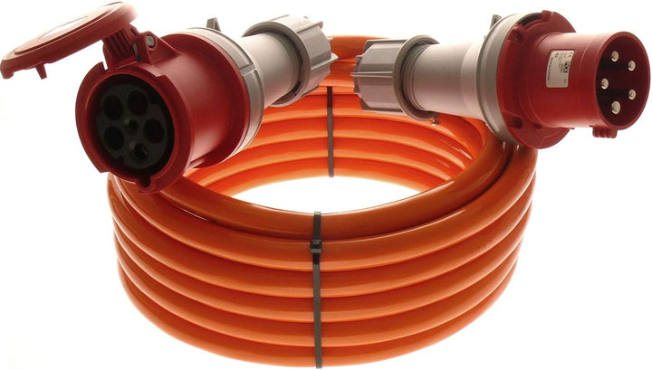CEE Starkstromkabel Verlängerungskabel 63A 400V Pur Leitung H07BQ-F 5g10 5x10 mm² Aussenbereich IP44