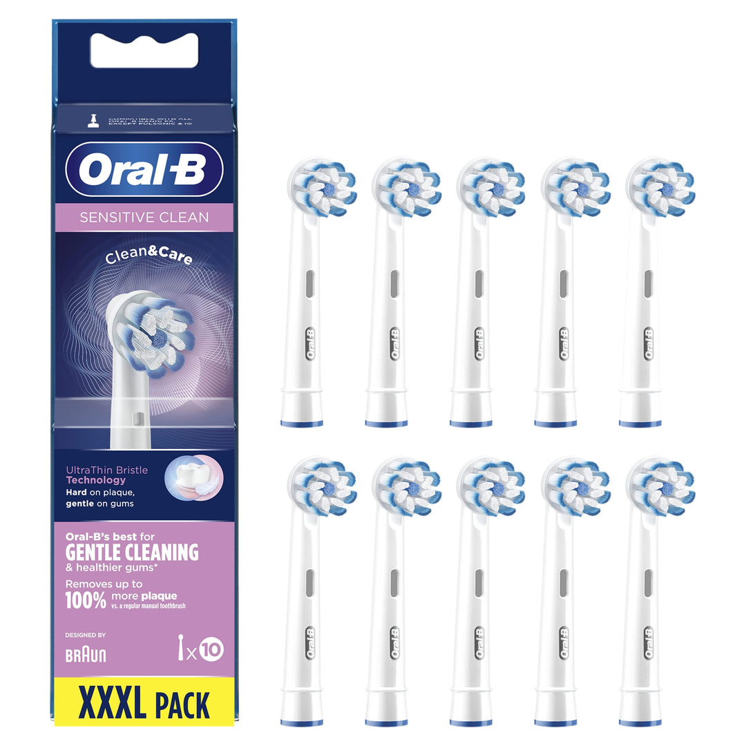 Oral-B Sensitive Clean Ersatzbürstenköpfe für elektrische Zahnbürste, 10 Stück. Black 10 stück (1er