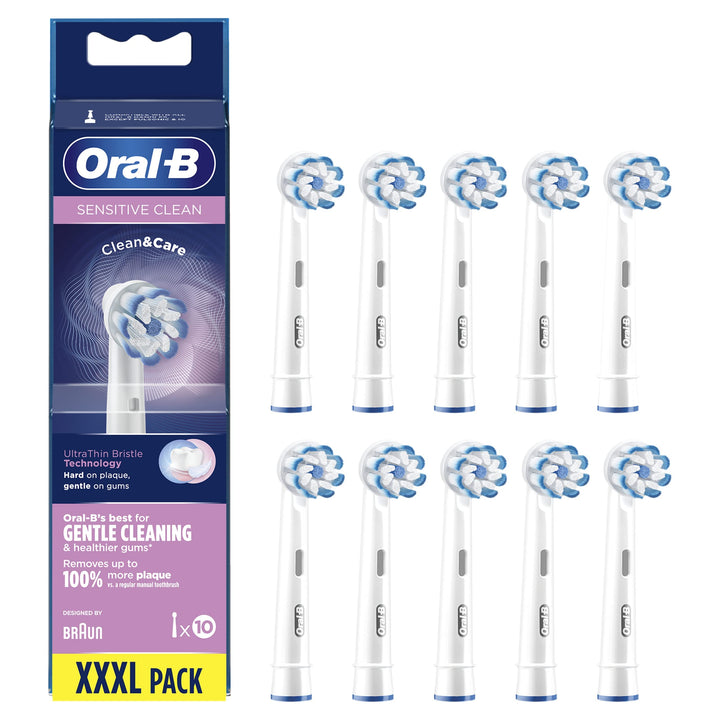 Oral-B Sensitive Clean Ersatzbürstenköpfe für elektrische Zahnbürste, 10 Stück. Black 10 stück (1er