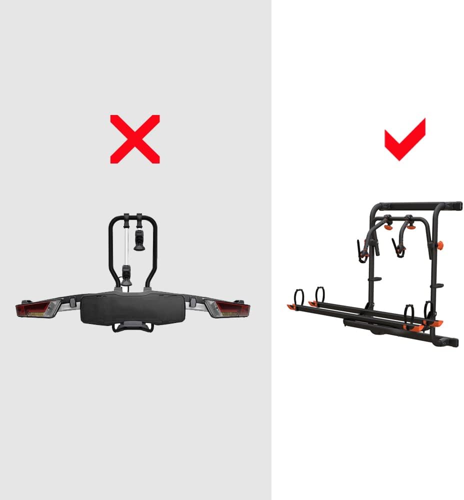 Fahrradabdeckung Fahrradschutzhülle Warntafeltasche mit Befestigungs-Set für Wohnmobil Warnschild Gr