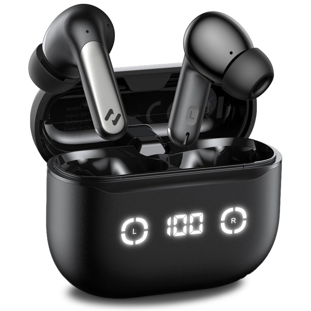 havit Active Noise Cancelling Wireless Earbuds, Bluetooth 13.7 cm Ear Headphones, 3D Bass Stereo Wir