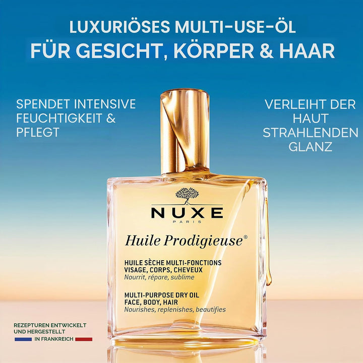 Nuxe Huile Prodigieuse – Pflegeöl für Gesicht, Körper und Haar – Alle Hauttypen (1 x 100 ml) 100 ml