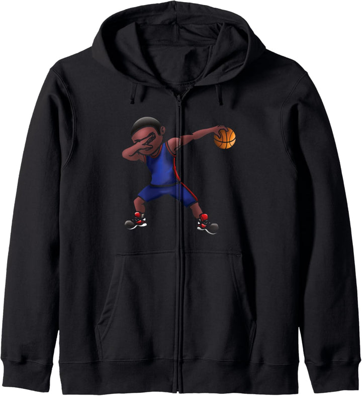 Dunking Basketball Spieler Korbleger Sport Grafik Kapuzenjacke
