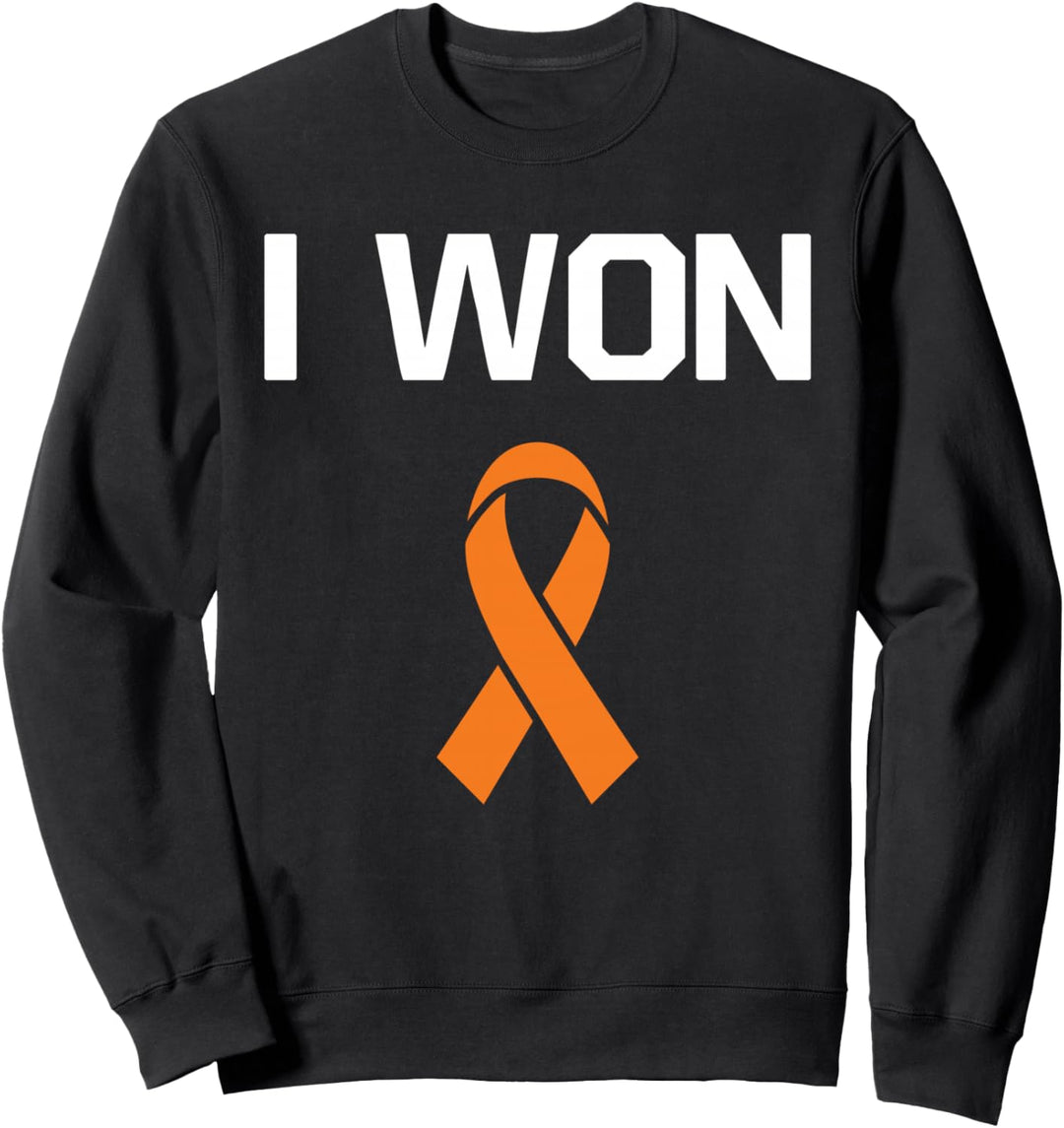 Ich habe gewonnen - Kämpfer Krieger Leukämie Cancer Awareness Sweatshirt