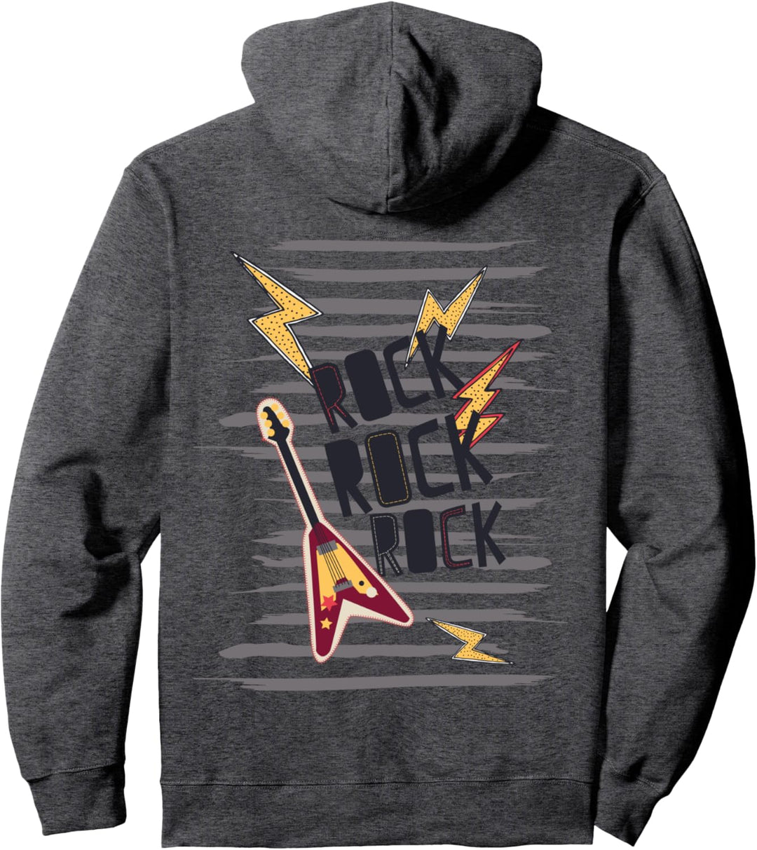 Rock Star Guitar Rock & Roll Retro 80er Jahre Geburtstag Musiker Papa Pullover Hoodie