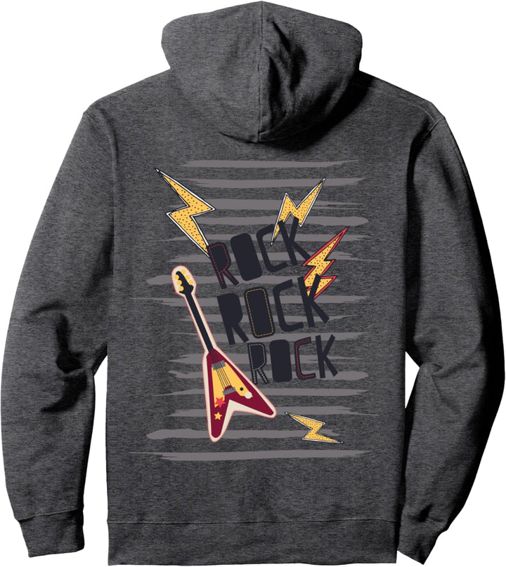 Rock Star Guitar Rock & Roll Retro 80er Jahre Geburtstag Musiker Papa Pullover Hoodie