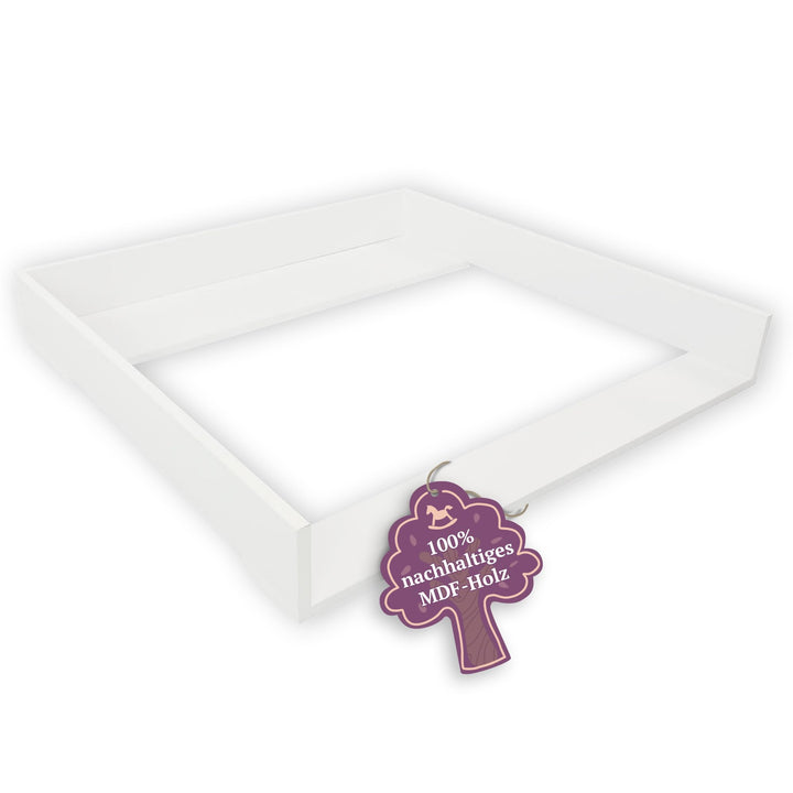 Puckdaddy® Espen | Wickelaufsatz passend für IKEA Malm Kommode u.Ä. | 80x78x10 cm | Wickelauflage au