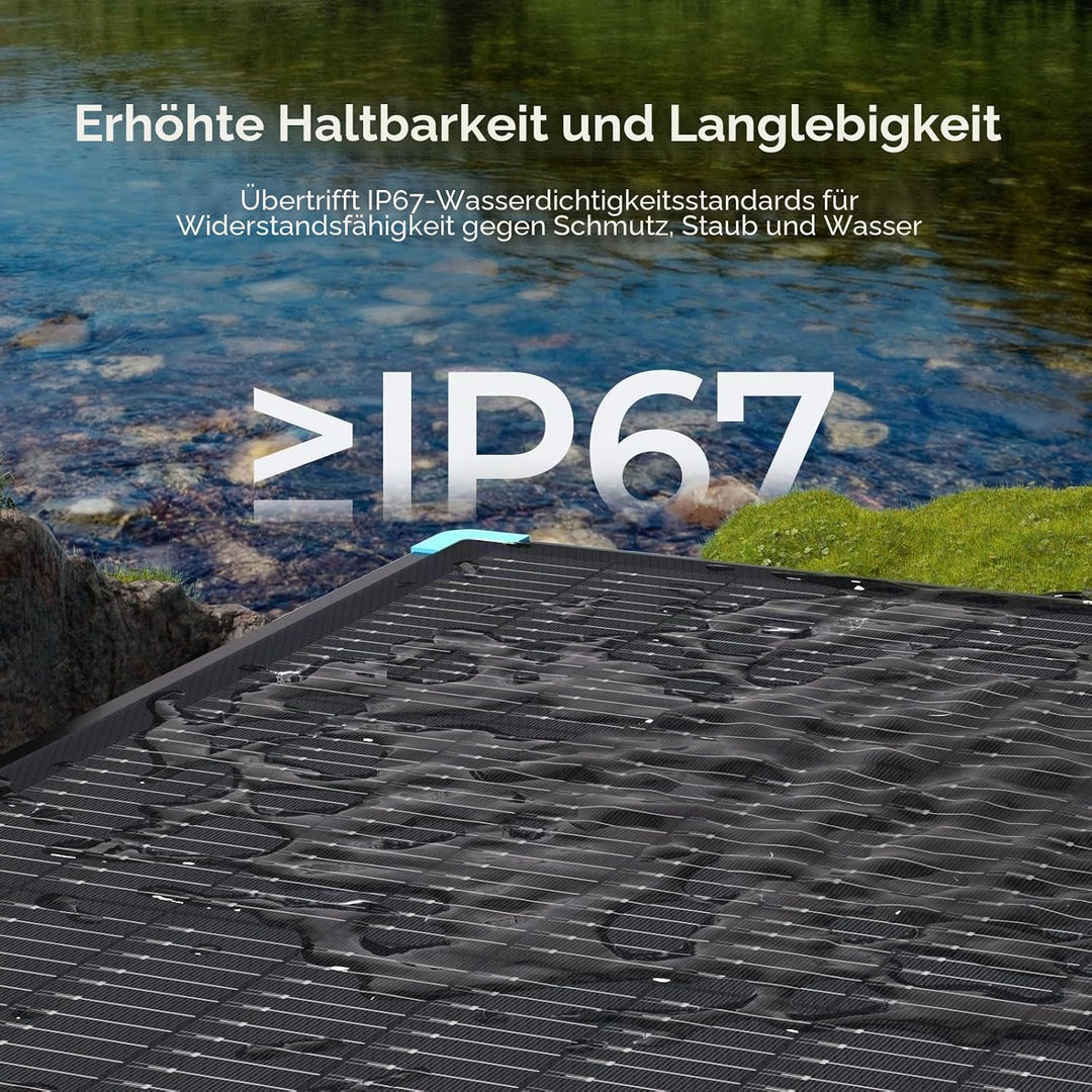 Renogy Faltbares Solarpanel, 100W, N-Typ-Zellen, Tragbares Faltbares Solarmodul, faltbar, wasserdich