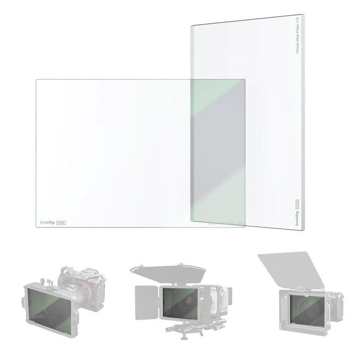 SMALLRIG 4 x 5,65" Quadratischer Weisser Diffusions 1/4 Filter, Mehrschichtbeschichtetes B270 optisc
