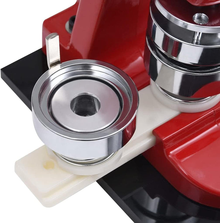 vidaXL Buttonmaschine mit Kreisschneider Handgriff Matrizen Buttonpresse Button Badge Maker Maschine