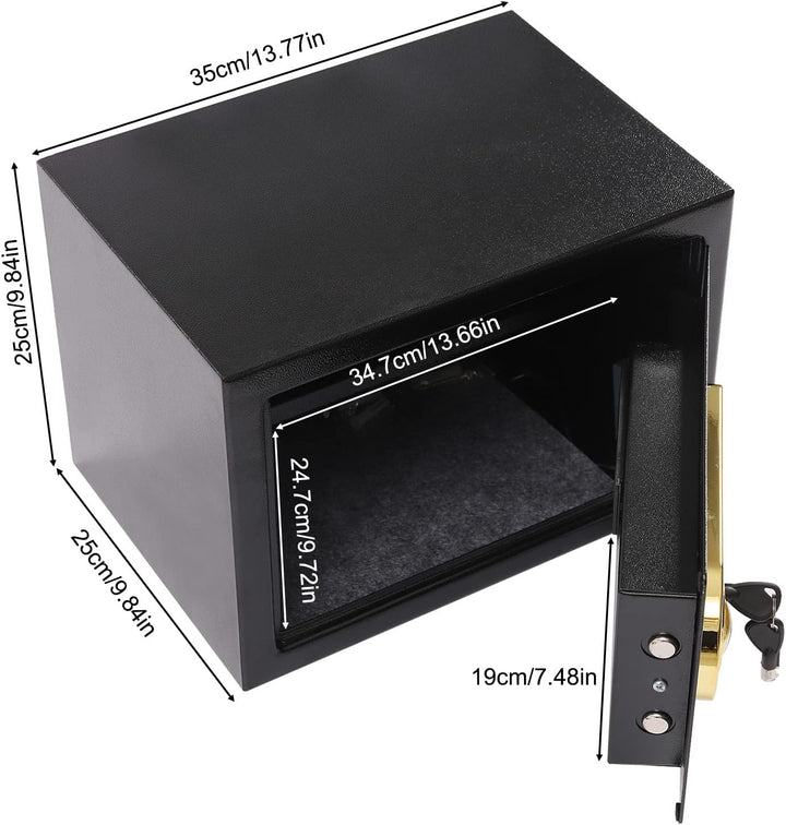22L Digital Safe Tresor Feuerfest Dokumententresor Geldschrank Wandtresor MöBeltresor Aktentresor Mi