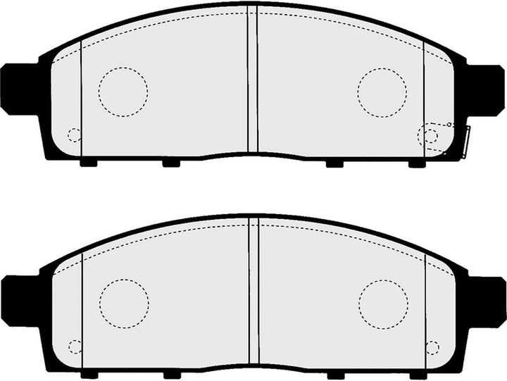 Herth+Buss J3605065 Bremsbelagsatz, Scheibenbremse, 4 Stck.