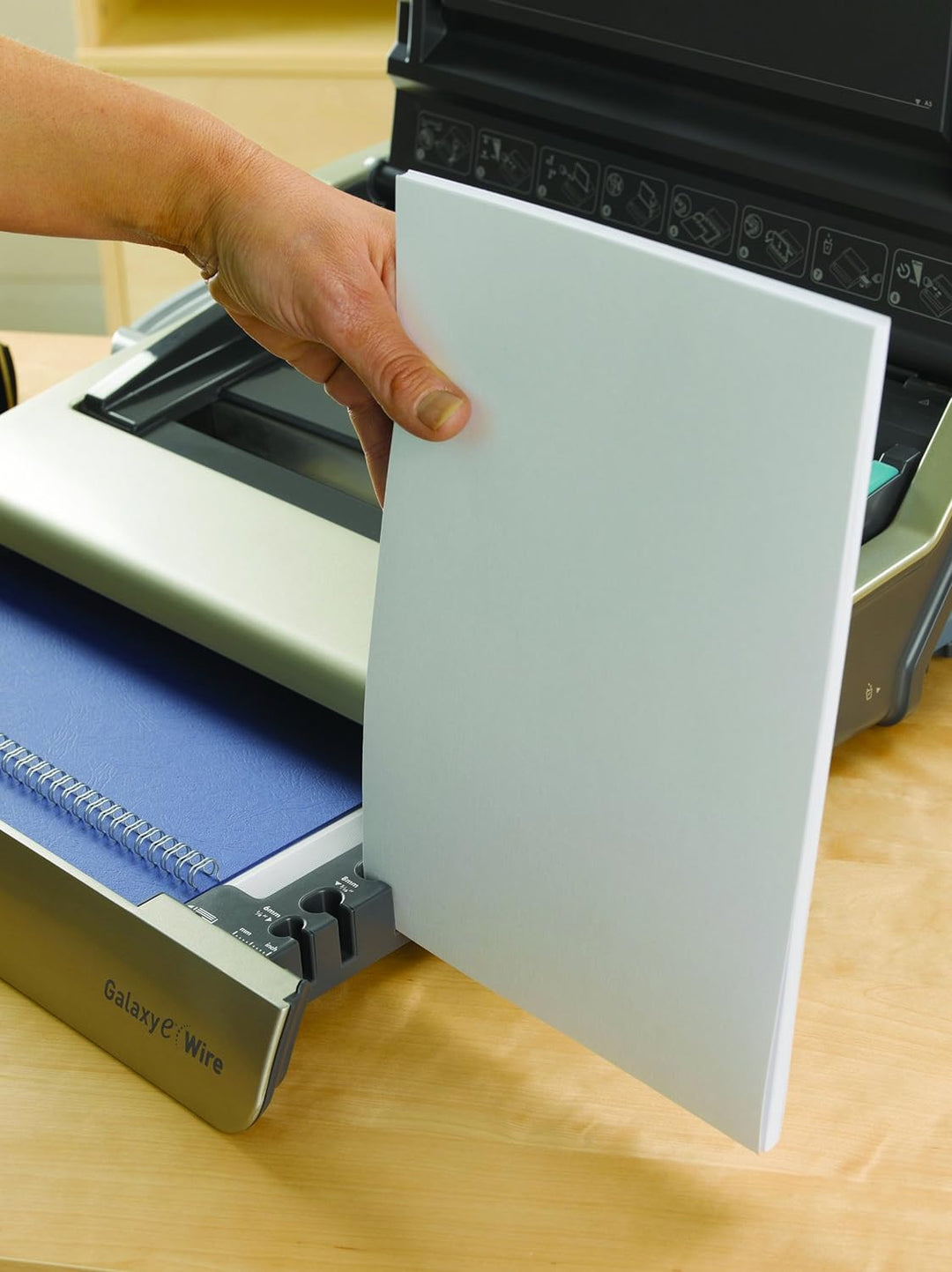 Fellowes Profi Drahtbindegerät Galaxy-E Wire platin/anthrazit elektrisch, elektrisch