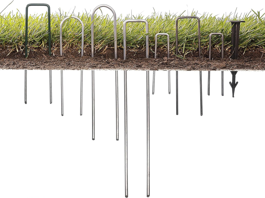 GardenMate 500 Erdanker Kunststoff schwarz 12cm UV stabilisiert, 500