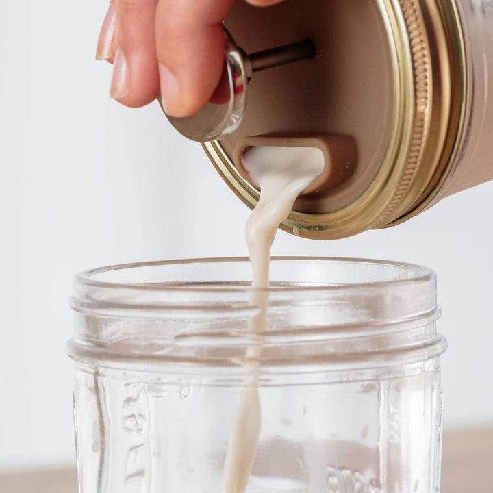 Kilner Nussmilch/Mandelmilch-Herstellungset-Set, 2 Gläser mit Zubehör und Deckel, 0,5 l