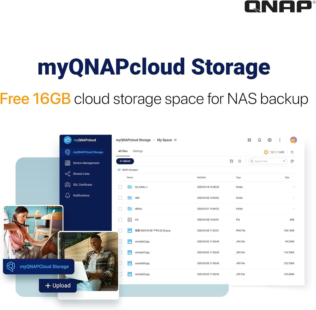 QNAP 1 Bay Home NAS mit 4 TB Speicherkapazität, vorkonfiguriertes Seagate IronWolf Drive Bundle, mit