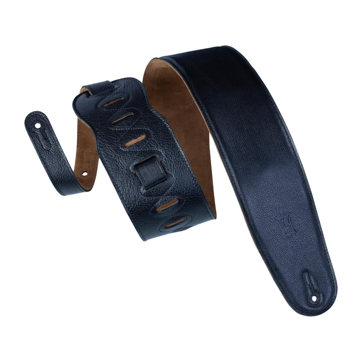 Levy's Leathers M4GF-BLK Gitarrengurt Garment Leather Suede Back Padded 3 1/2"" - Black", schwarz, s