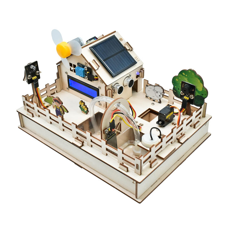 KEYESTUDIO IoT Control Smart Farm Starter-Set für Arduino ESP32, Elektronik-Programmier-Set, kompati