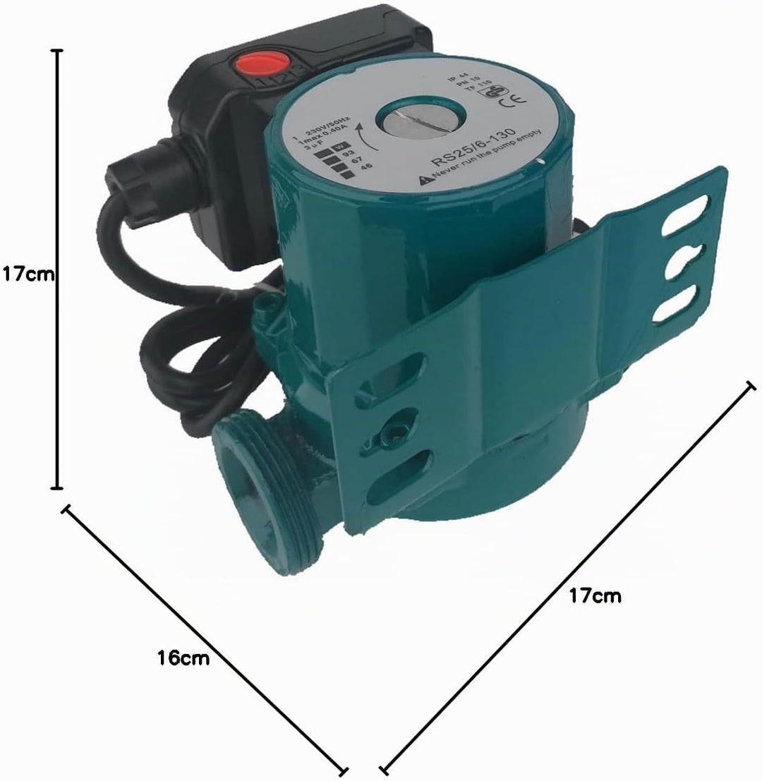 3-Gang-Wasserdruck-Umwälzpumpe 46/67/93 W Zirkulations-Druckerhöhungspumpe 230 V/50 Hz Haushalts-Dru