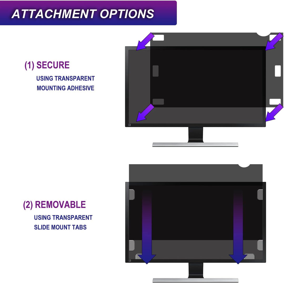 AiMok 24 Zoll Monitor Blickschutzfilter &amp; Anti-Blaulichtfilter, Premium Privacy Filter, Blickschutz