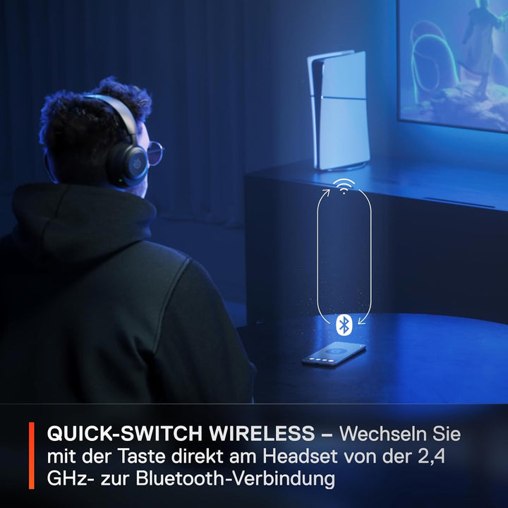 SteelSeries Arctis Nova 5 Wireless Gaming Headset – Multi-System – Magnetische Neodym-Treiber – 100+