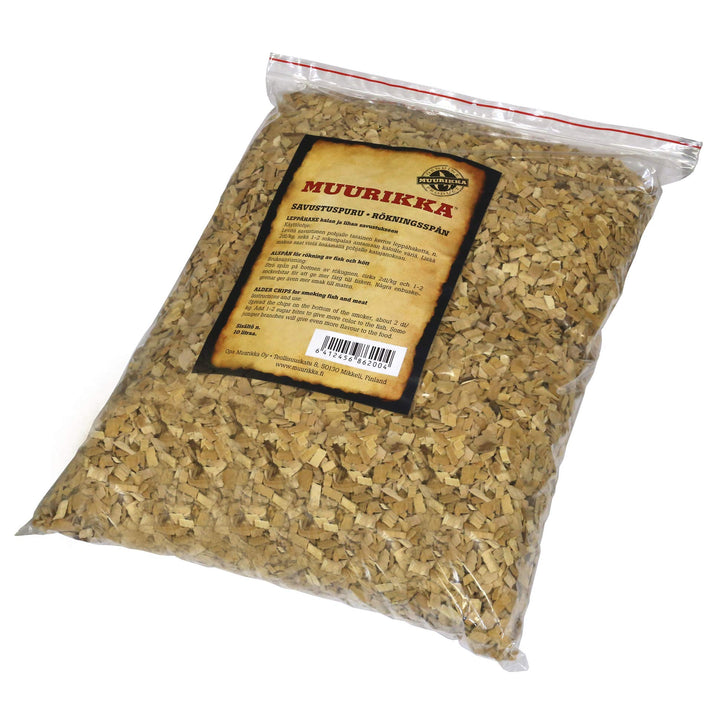 MUURIKKA Räucherchips aus finnischer Erle, Räucherspäne für Smoker &amp; Räucherofen (10 L / 1650g) 30 x