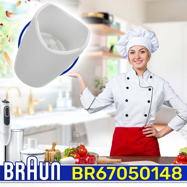 MONTERAL Reduzierstück Adapter-Schneebesen für Stabmixer mit dem Originalcode BR67050148 für Braun M