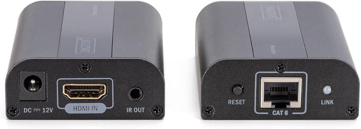 DIGITUS HDMI Extender - Ultra HD, 4K, 60Hz - Set (Sender/Empfänger) - bis zu 60 m Reichweite - Patch