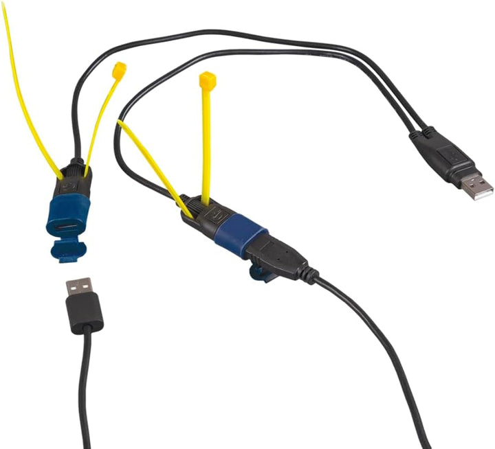 TecMate OptiMATE CABLE O-110, USB Y-Splitter, mit witterungsbeständigem Anschlusssystem OptiMATE USB