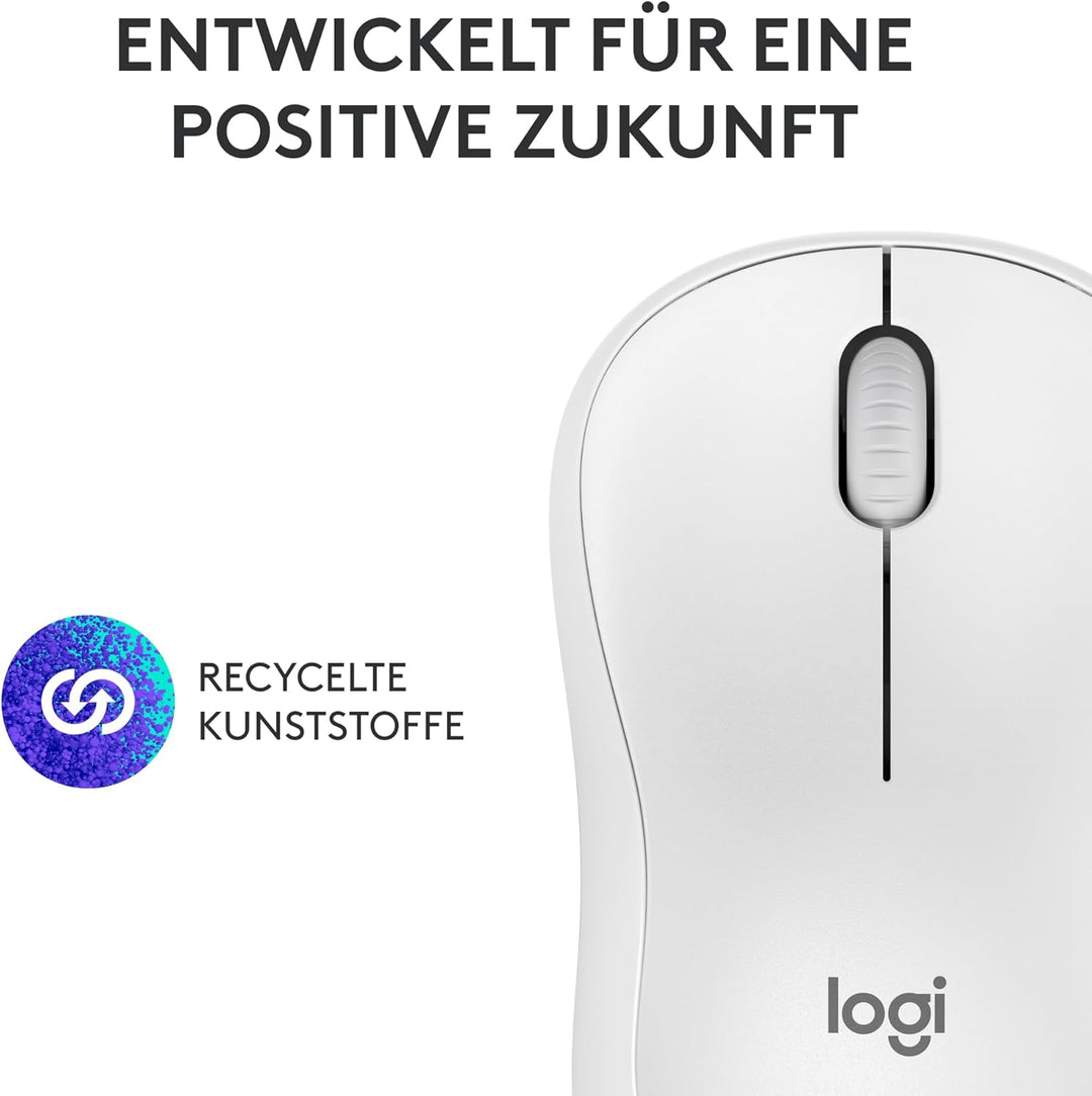Logitech M240 Silent Bluetooth Maus, Kabellos, Kompakt, Mobil, Smooth Tracking, 18-Monate-Batterie,