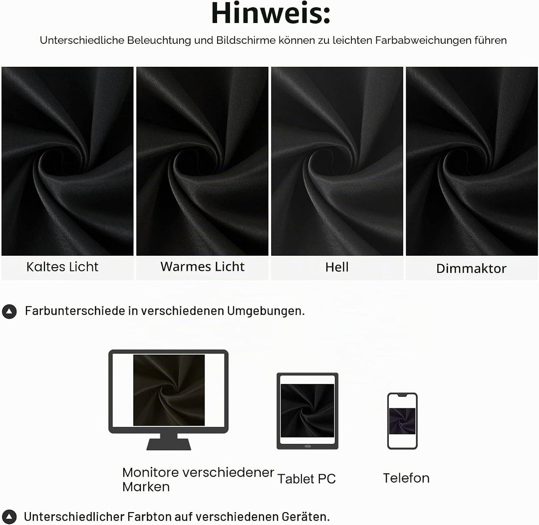 PiccoCasa 2er Set Gardine für Küche Polyester Scheibengardine Kurzgardine Blickdicht Kleine Gardine