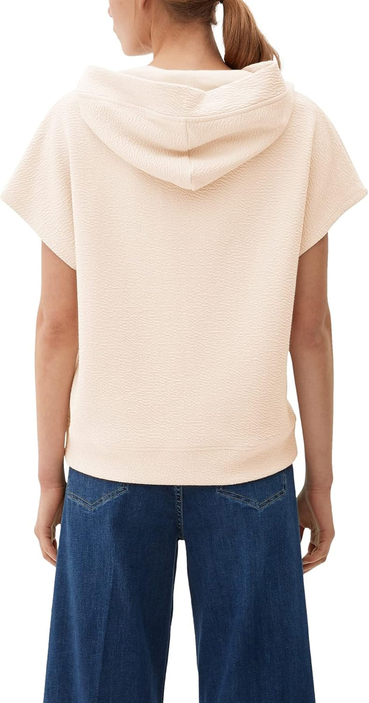 s.Oliver Damen Sweatshirt Kurzarm, 40 Beige