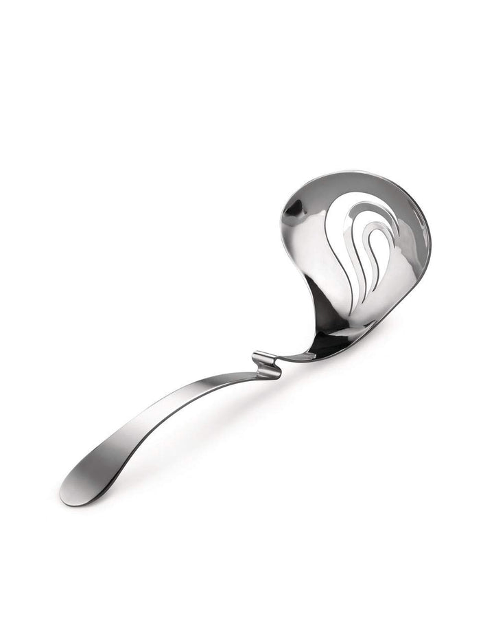 Alessi Nunziatella ESI24 - Perforierte Schöpfkelle für Mozzarella, Edelstahl 18/10, Silber