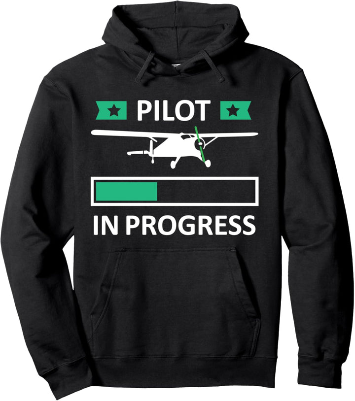 Luftfahrt-Pilot im Fortschritt – Studenten-Piloten. Pullover Hoodie