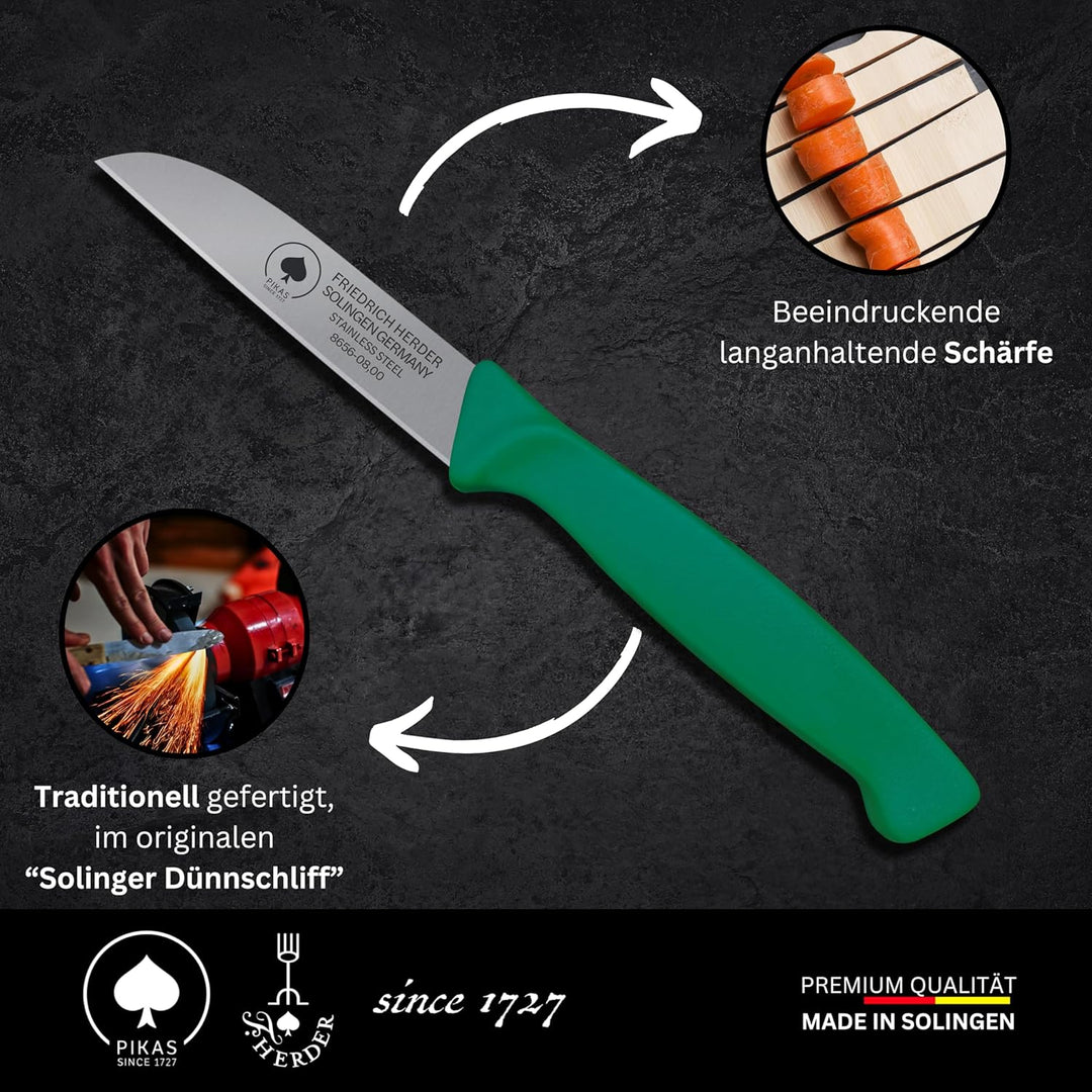 Solinger Kunststoff Zöppken -scharfes Gemüsemesser und Küchenmesser, Kleines Obst- und Schneidemesse
