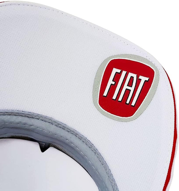 Fiat unisex-adult Curved Visor Cap - White Fiat 21238 Kappe mit gebogenem Visier wei e, Weiss, Einhe
